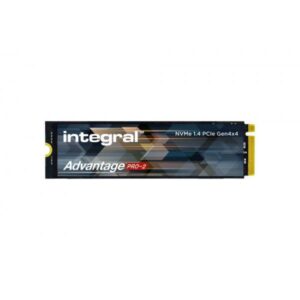 Integral LSE10Z002TG8-IN drives allo stato solido 2 TB M.2 PCI Express 4.0 NVMe TLC (2TB - 2000GB SSD M.2 2280 NVME 1.4 PCIe Gen4 x4 R-7300MBs W-6400MBs IOPS R-1000K W-950K TLC TBW 1200 ADVANTAGE PRO-2 INTEGRAL)