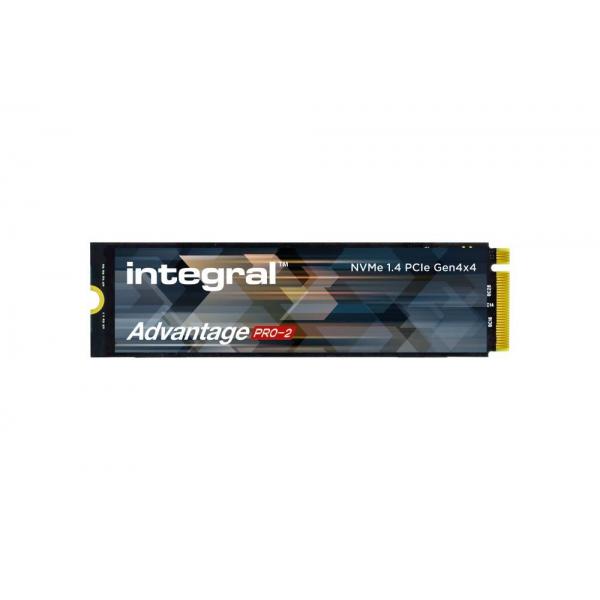 Integral LSE10Z002TG8-IN drives allo stato solido 2 TB M.2 PCI Express 4.0 NVMe TLC (2TB - 2000GB SSD M.2 2280 NVME 1.4 PCIe Gen4 x4 R-7300MBs W-6400MBs IOPS R-1000K W-950K TLC TBW 1200 ADVANTAGE PRO-2 INTEGRAL)