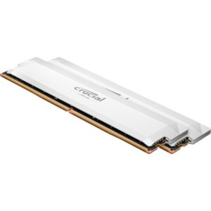 Crucial Pro OC memoria 64 GB 2 x 32 GB DDR5 6400 MHz (Crucial Pro OC - DDR5 - kit - 64 GB: 2 x 32 GB - DIMM 288-pin - 3200 MHz / PC5-51200 - CL40 - 1.35 V - unbuffered - on-die ECC - white)