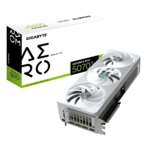 GIGABYTE GeForce RTX 5070 Ti AERO OC 16G Scheda Grafica - 16GB GDDR7, 256 bit, PCI-E 5.0, 2588 MHz Core Clock, 3 x DP 2.1a, 1 x HDMI 2.1b, NVIDIA DLSS 4, GV-N507TAERO OC-16GD (GIGA VGA 16GB RTX5070TI AERO-OC-16G 3xDP/HDMI GeForce RTX 5070 Ti AERO OC 16G)