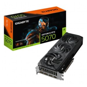 GIGABYTE GeForce RTX 5070 WINDFORCE OC SFF 12G Scheda Grafica - 12GB GDDR7, 192 bit, PCI-E 5.0, 2542 MHz Core Clock, 3 x DP 2.1a, 1 x HDMI 2.1b, NVIDIA DLSS 4, GV-N5070WF3OC-12GD (GPU NV 5070 WINDFORCE OC 12G Fan)