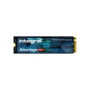 Integral AC049370-IN drives allo stato solido 4 TB M.2 PCI Express 4.0 NVMe TLC (4TB - 4000GB SSD M.2 2280 NVME 1.4 PCIe Gen4 x4 R-7200MBs W-6850MBs IOPS R-940K W-1000K TLC TBW 2800 ADVANTAGE PRO-1 INTEGRAL)