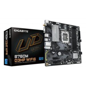 GIGABYTE B760M D3HP WIFI6 Scheda madre - Compatibile con CPU Intel Core di 14ª generazione, VRM digitale a 4+1+1 fasi, fino a 5600 MHz DDR5, 2x M.2 PCIe 4.0, Wi-Fi 6, LAN GbE, USB 3.2 Gen 1 (GIGABYTE 1700 B760M D3HP WIFI6 M-ATX)