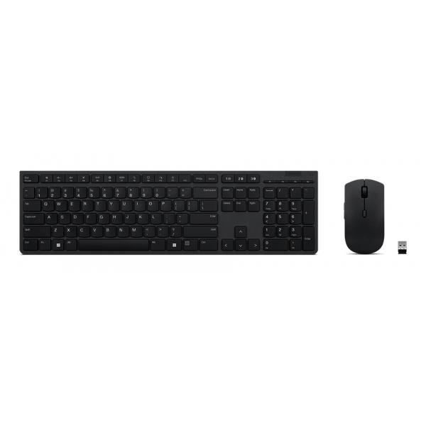 Lenovo 4X31K03975 tastiera Mouse incluso RF senza fili + Bluetooth Nordic Grigio (Lenovo Professional Combo - tastatur o)