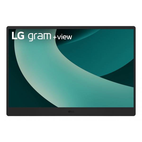 LG 17MT70 Monitor portatile Nero, Acciaio inox 43,2 cm [17] LED 2560 x 1600 Pixel (LG gram +view 43,2cm [17] 16:10 IPS W)