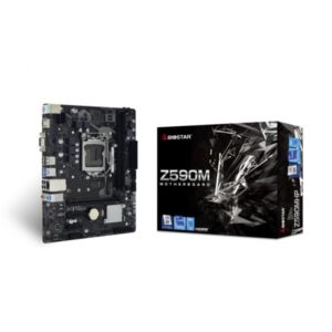 Biostar Z590 VALKYRIE Intel Z590 LGA 1200 [Socket H5] micro ATX (P????yta g??????Â³wna BIOSTAR Z590MHP)