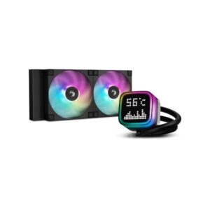 DeepCool R-LP240-BKMSNC-G-1 sistema di raffreddamento per computer Case per computer, Processore Raffreddatore di liquidi tutto in uno 12 cm Nero 1 pz (DeepCool LP240 240mm Liquid CPU Cooler, ARGB Pump with Custom Pixel Display, FD12 ARGB PWM Fans, Anti-Leak Tech, Compatible with Intel LGA1851/1700 & AMD AM5/AM4)