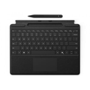 Microsoft Surface Pro Keyboard + Slim Pen QWERTY Microsoft Cover port Nero (Pro KB CoPilot + Pen QWERTY Platinum Q)