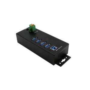EXSYS EX-1186HMVS-2 hub di interfaccia USB 3.2 Gen 1 [3.1 Gen 1] Type-B 5000 Mbit/s Nero (EXSYS GmbH 4 Port USB 3.2 Gen 1 mit 15)