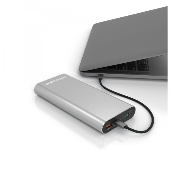 RealPower PB-20000PD Ioni di Litio 20000 mAh Alluminio (Powerbank RealPower PB-20000 PD Pro +)