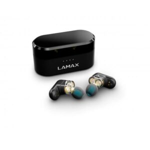 Lamax Duals1 Auricolare True Wireless Stereo [TWS] In-ear Musica e Chiamate USB tipo-C Bluetooth Nero (LAMAX Duals1)