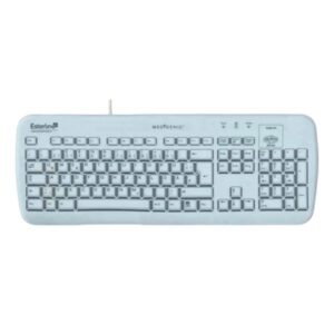 Medigenic Essential tastiera Medico USB + PS/2 Tedesco Bianco (Medigenic Tastatur Essential USB & PS2)
