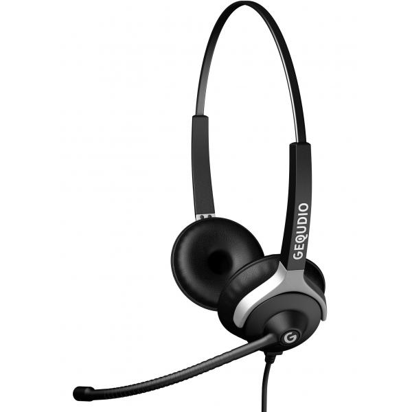 GEQUDIO WA9024 cuffia e auricolare Cablato A Padiglione Ufficio Nero (WA9024)