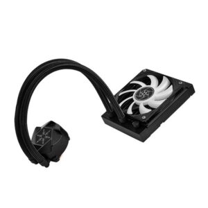 Silverstone VIDA 120 SLIM Case per computer Kit di raffreddamento a liquido 12 cm Nero 1 pz (SilverStone VIDA 120 SLIM, Komplett-Wa)