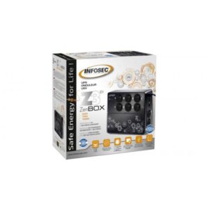 ZENERGY BOX 700VA UPS OFFLINE - 4+4 OUTLET/SURGE+RJ45+ - Warranty: 24M