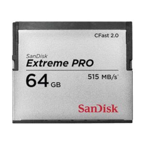 SanDisk SDCFSP-064G-G46D memoria flash 64 GB CFast 2.0 (EXTREME PRO CFAST 2.0 - 64GB 525MB/S VPG130)