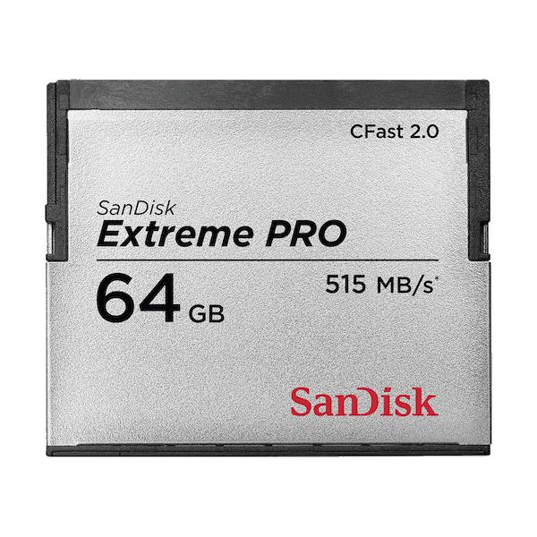 SanDisk SDCFSP-064G-G46D memoria flash 64 GB CFast 2.0 (EXTREME PRO CFAST 2.0 - 64GB 525MB/S VPG130)