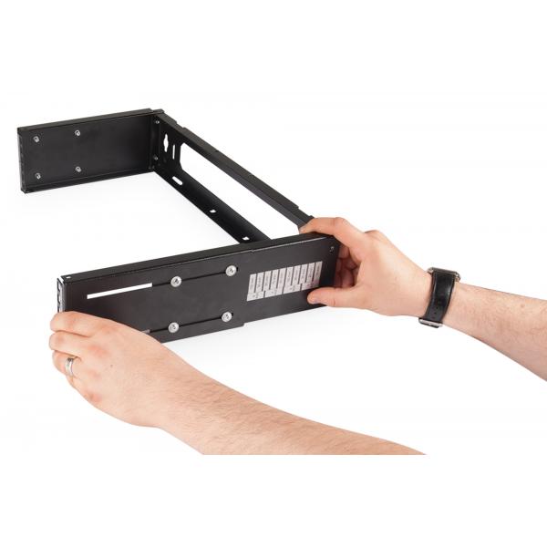 Digitus Staffa patch per il montaggio a parete per installazioni da 483 mm [19] (DIGITUS WALLMOUNT PATCH BRACKET - BLACK 4U)