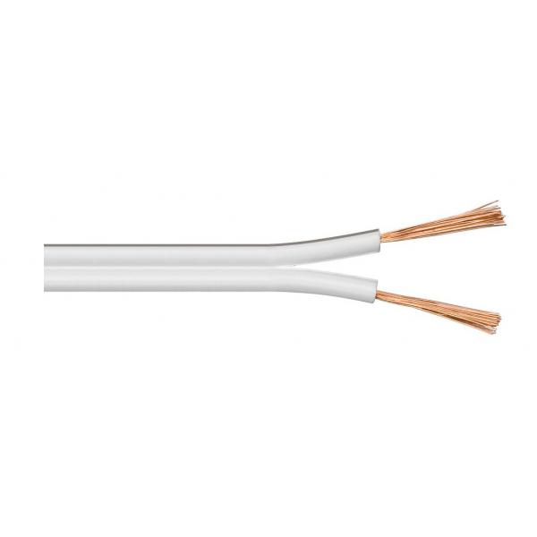 Microconnect AUDSPEAKER2-100C cavo audio 100 m Bianco (Speaker cable, 100m, - 2x2,5mm?, white cable - diameter 2 x 2,5 mm? CCA cable: 2x50/0,25 mm, outer: 3,8*8,0 mm. - Warranty: 300M)