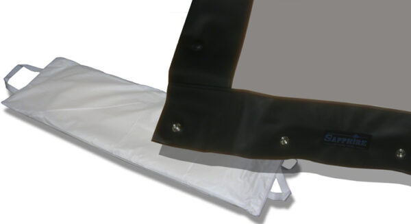 Sapphire AV SFFS244RPFABRIC Materiale dello schermo di proiezione Posteriore PVC Grigio (SFFS244RPFABRIC Rapidfold Rear Projection, Screen Fabric Only - 2.4m 4:3)