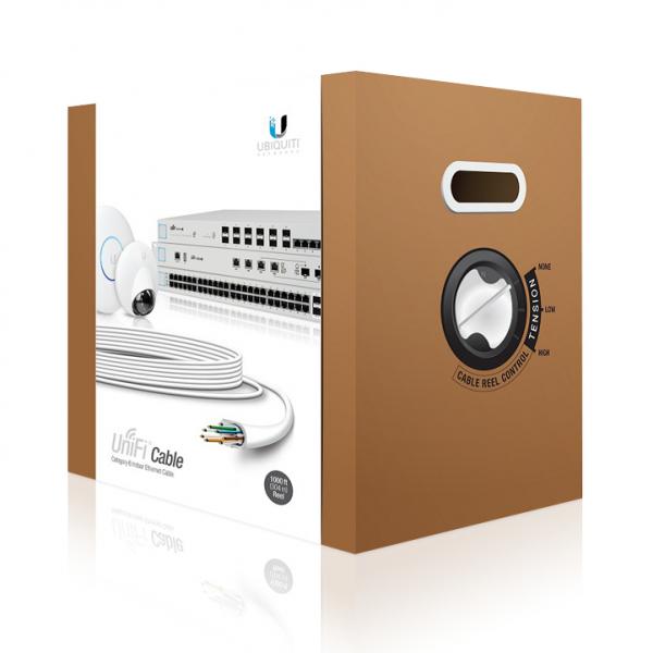 Ubiquiti UC-C6-CMR cavo di rete Bianco Cat6 (Ubiquiti UniFi bulkkabel - 304 m - hvi)