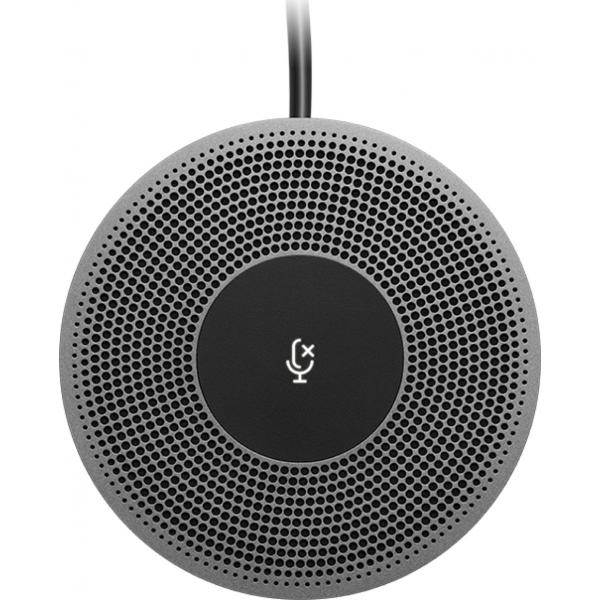 Logitech 989-000405 microfono Nero, Grigio Microfono da conferenza (Logitech MeetUp Mic)