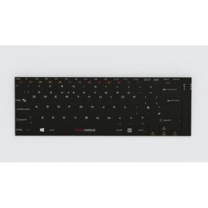 STANDIVARIUS Solo X tastiera Universale RF senza fili + Bluetooth QWERTY Inglese UK Alluminio, Nero (2.4 GHz Wireless Rechargeable Keyboard - Black) - Versione UK