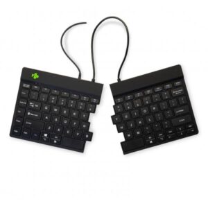 R-Go Tools R-Go Split Tastiera Ergonomico, QWERTY [US], nero, cablata (BREAK ERGONOMIC KEYBOARD QWERTY - US BLACK WIRED) - Versione Tedesca