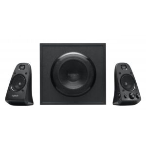 Logitech 980-000403 set di altoparlanti 200 W Universale Nero 2.1 canali 35 W (Speaker System Black Z623 - Z623, 2.1 channels, 200 W, - Universal, Black, 400 W, Rotary - Warranty: 24M)
