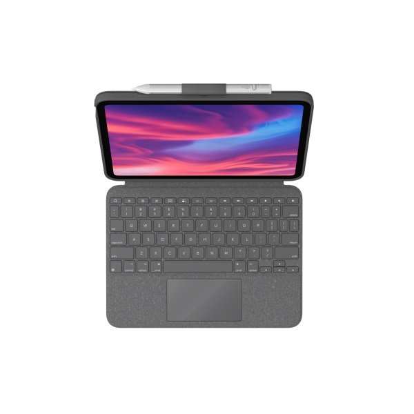 Logitech Combo Touch Grigio QWERTZ Tedesco