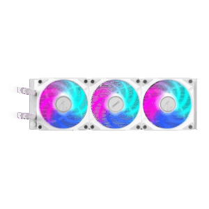 GIGABYTE AORUS WATERFORCE II 360 ICE AIO Liquid CPU Cooler - Ventole ARGB 3x120mm, meccanismo di bloccaggio scorrevole, DAISY-CHAIN, compatibile con Intel LGA 1700 e AMD AM5