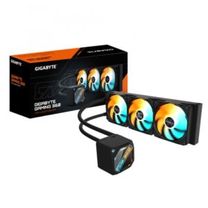 GIGABYTE GAMING 360 Raffreddamento Liquido per CPU - 3x120 mm Ventole ARGB, Meccanismo di bloccaggio a scorrimento, DAISY-CHAIN, Compatibile con Intel LGA 1851 e AMD AM5