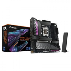 GIGABYTE B860M AORUS ELITE WIFI6E Scheda madre - CPU Intel Core Ultra, VRM a 12+1+2+1 fasi, fino a 9200MHz DDR5, 1xPCIe 5.0 + 2xPCIe 4.0 M.2, LAN 2,5 GbE, WIFI 6E, Thunderbolt
