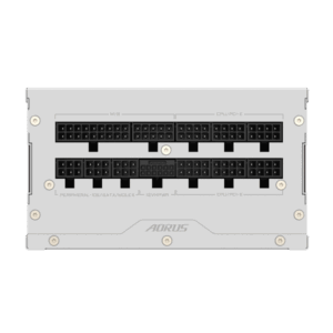 GIGABYTE AORUS ELITE P1000W ICE Alimentatore - PCIe 5.0, 80 PLUS Platinum, Design completamente modulare, Ventola da 120 mm, Compatibile con ATX 3.0, Spina EU