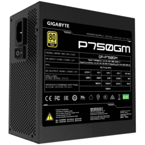 Gigabyte P750GM alimentatore per computer 750 W 20+4 pin ATX ATX Nero