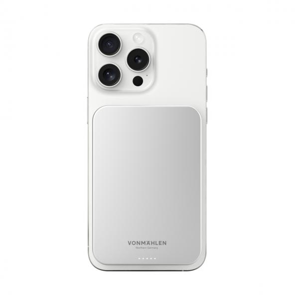Vonmählen Evergreen Mag 5000 mAh Carica wireless Bianco
