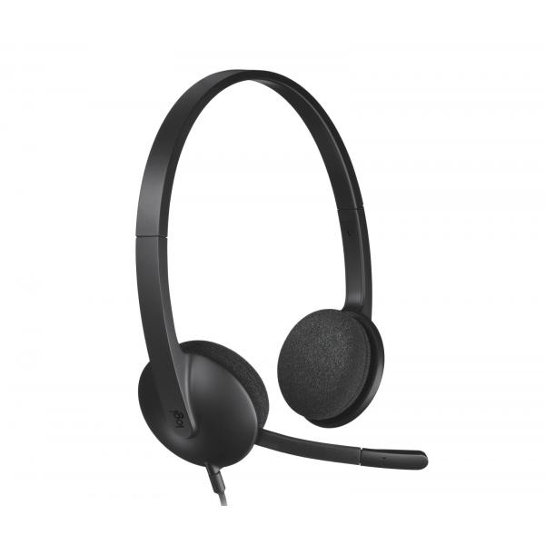 Logitech H340 Cuffia Padiglione auricolare USB tipo A Nero