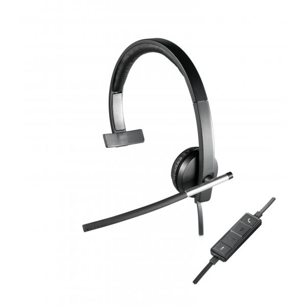 Logitech H650e Cuffia Padiglione auricolare Nero, Grigio