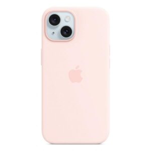 Apple Custodia MagSafe in silicone per iPhone 15 - Rosa confetto