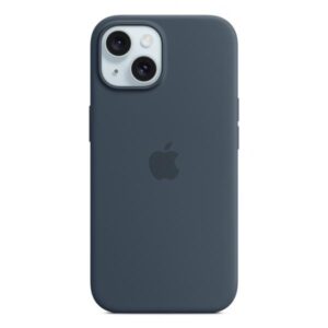 Apple Custodia MagSafe in silicone per iPhone 15 - Blu tempesta