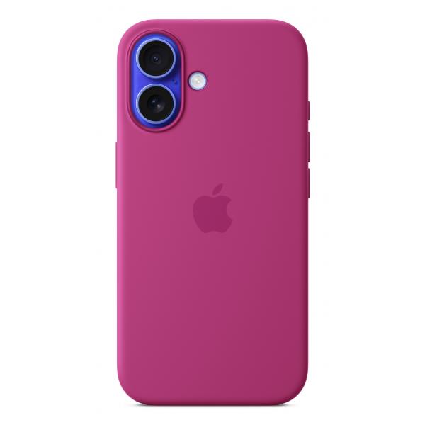 Apple Custodia MagSafe in silicone per iPhone 16 - Fucsia