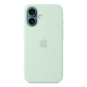 Apple Custodia MagSafe in silicone per iPhone 16 – Acquamarina