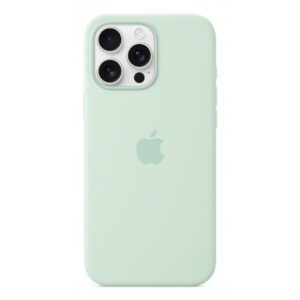 Apple Custodia MagSafe in silicone per iPhone 16 Pro Max – Acquamarina