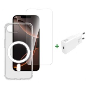 4smarts 541359 mobile phone starter kit Trasparente, Bianco