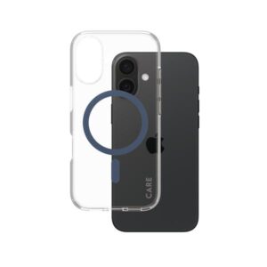 PanzerGlass CARE by PG Blue MagSafe iPhone16 6.1 custodia per cellulare Cover Trasparente