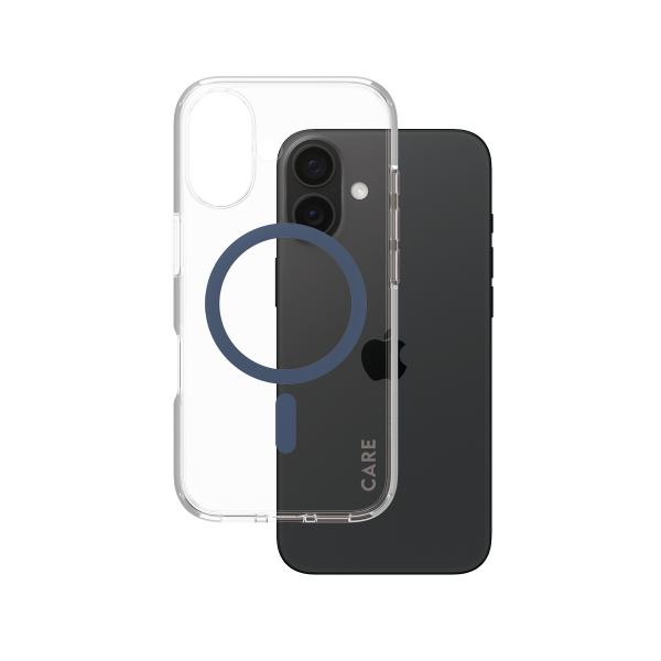 PanzerGlass CARE by PG Blue MagSafe iPhone16 6.1 custodia per cellulare Cover Trasparente