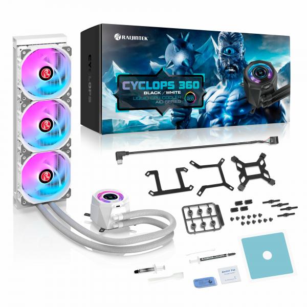 Cyclops 360, raffreddamento ad acqua white
