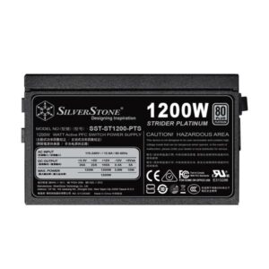 SST-ST1200-PTS 1200W, alimentatore per pc  black , 8x PCIe, Cavo-Management, 1200 Watt