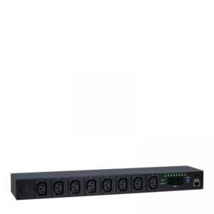 19" Steckdosenleiste SW-1081, 8-fach black , per Fernzugang via Webinterface schaltbar