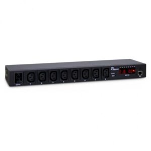 19" Steckdosenleiste Argus SW-0816, 8-fach black , per Fernzugang via Webinterface schaltbar